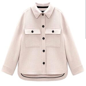 Zara Wool Shirt Jacket
